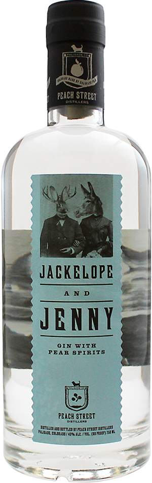 Jackelope and Jenny Gin with Pear Spirits by Peach Street Distillers